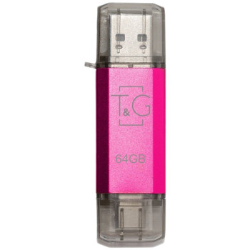 USB флешка T&G 009 Star USB / Type-C 64Gb, Magenta