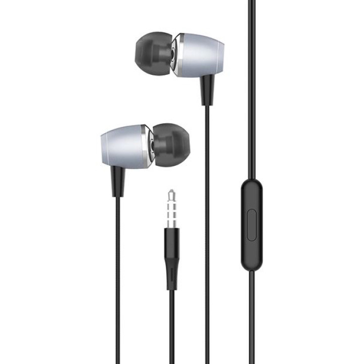 Провідні вакуумні навушники HF Denmen DR11 3.5 mm, Grey