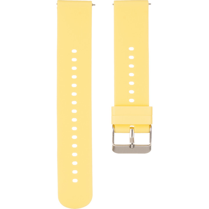 Ремешок для смарт-часов универсальный Flat head style (20мм), Yellow