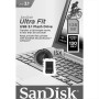 USB флешка SanDisk Ultra Fit 128 Gb USB 3.1 (130Mb/s), Black