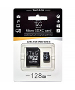 Карта памяти microSDXC T&G 128Gb (UHS-3)(Class 10) + Adapter SD