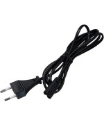 Мережевий кабель 2 pin 220V 1.5m, Black