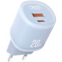 Сетевое зарядное устройство XO L144 USB QC3.0 / Type-C PD20W, Blue