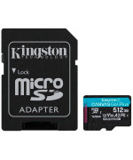Карта памяти microSDXC 512Gb Kingston Canvas Go Plus A2 V30 (UHS-1 U3) (R-170Mb/s) + Adapter SD