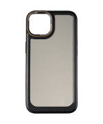 Чехол накладка Carbon Style Bumper case для Apple iPhone 14, Black