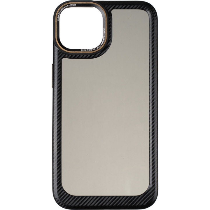 Чехол накладка Carbon Style Bumper case для Apple iPhone 14, Black