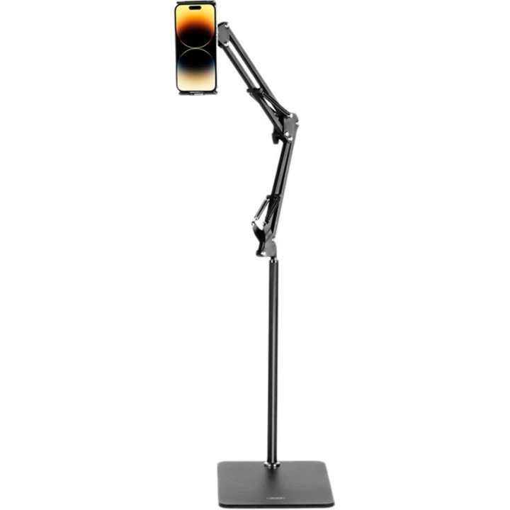 Напольный штатив – держатель XO C137 для смартфонов и планшетов 135cm, Black