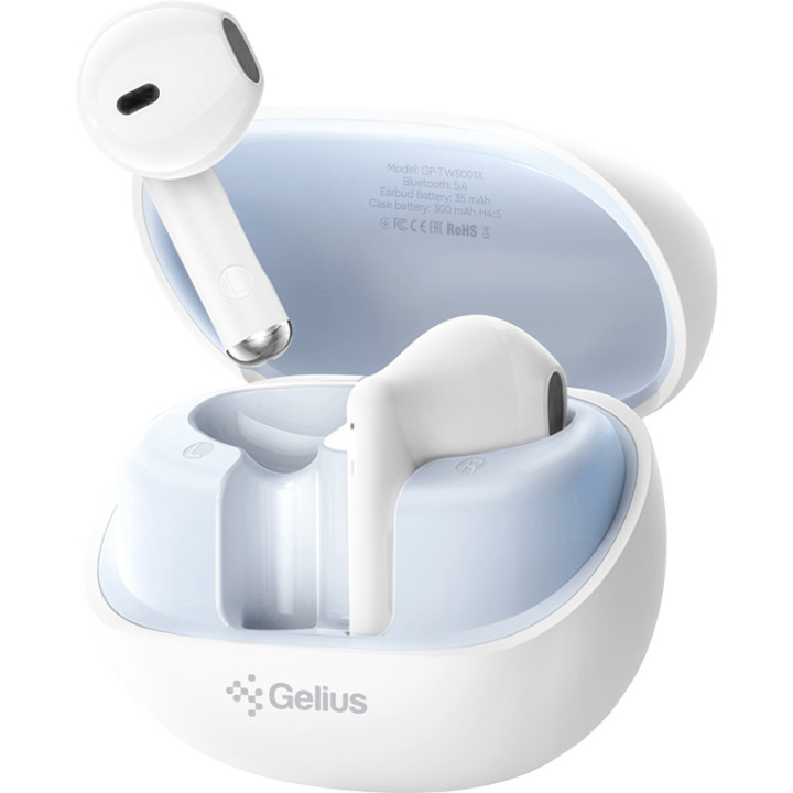 Bluetooth навушники-гарнітура Gelius Airdots GP-TWS-001X TWS, White