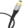 Data - кабель XO NB-Q223A Type-C to Lightning 27W, Black