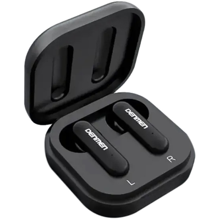 Bluetooth наушники-гарнитура Headset Denmen DL10 TWS, Black