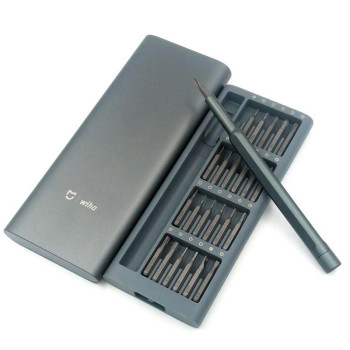 Отвертка Xiaomi MiJia Wiha Precision Screwdriver JXLSD01XH + 24 насадки, Gray