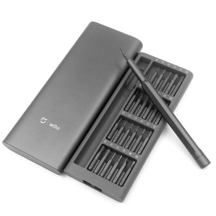 Отвертка Xiaomi MiJia Wiha Precision Screwdriver JXLSD01XH + 24 насадки, Gray