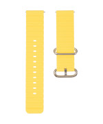 Ремінець для смарт-годинник універсальний Flat marine style (22мм), Yellow