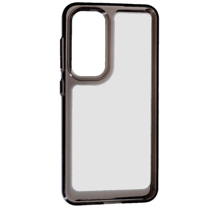 Чехол-накладка Silicon Space Case для Samsung Galaxy S24 Plus, Transparent-Black
