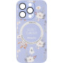 Чехол-накладка Flower Case Mag Safe Camera Protection для Apple iPhone 14 Pro