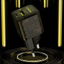 Мережевий зарядний пристрій Gelius Genesis GP-HC055 USB / Type-C 30W 3A (Incredible series), Transparent Black