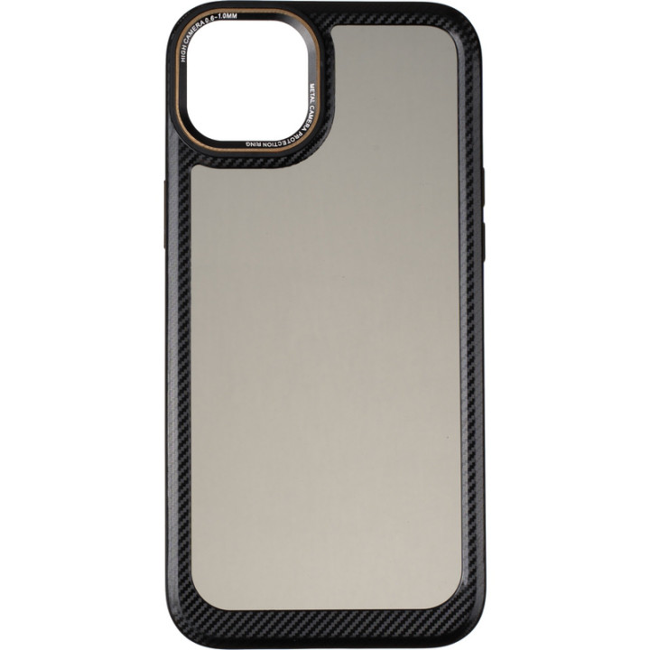 Чехол накладка Carbon Style Bumper case для Apple iPhone 15 Plus, Black