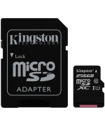 Карта памяти microSDXC KIngston Canvas Select Plus A1 256Gb  (UHS-1)(R-100Mb/s) + Adapter SD