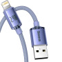 USB Кабель Baseus Crystal Shine Lightning 2.4A (CAJY000005) 1.2m, Purple