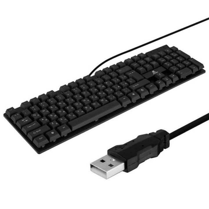 Провідна клавіатура + миша JEQANG JK-1905, Black