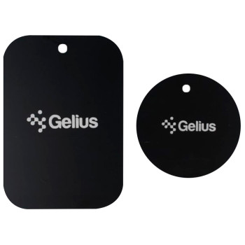 Комплект пластин Gelius для соединения телефона с магнитным автодержателем (2шт), Black