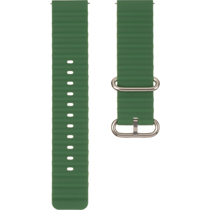 Ремешок для смарт-часов универсальный Flat marine style (22мм), Green
