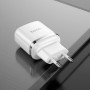 Сетевое зарядное устройство Hoco N4 Aspiring + кабель Type-C 2.4A 2USB, White