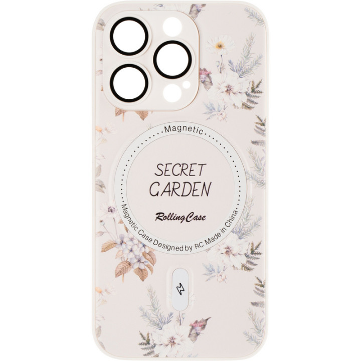 Чехол-накладка Flower Case Mag Safe Camera Protection для Apple iPhone 14 Pro