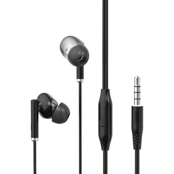 Провідні вакуумні навушники HF XO EP67 mini jack 3,5 мм, Black