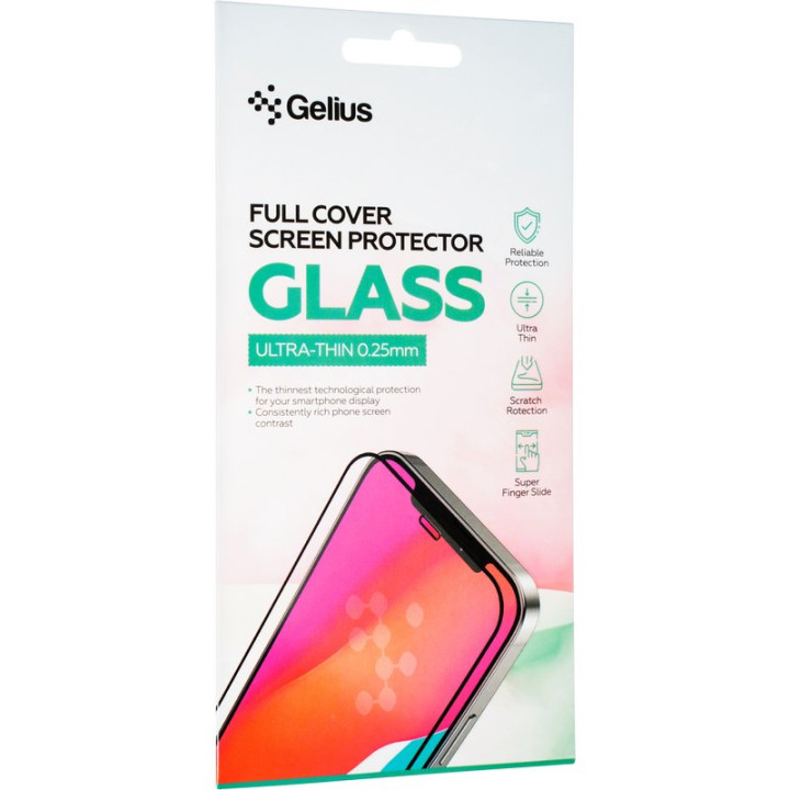 Защитное стекло Gelius Full Cover Ultra-Thin 0.25mm для Realme C30 / C30s, Black