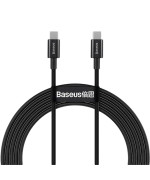 Data Кабель USB Baseus Superior Series Type-C / Type-C (CATYS-B01) 100W 1m, Black