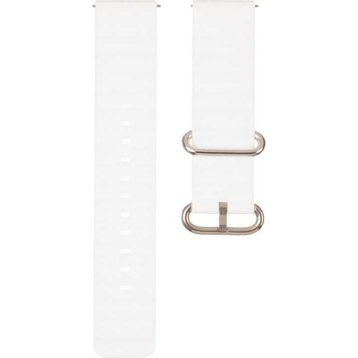 Ремешок для смарт-часов универсальный Flat marine style (22мм), White