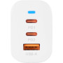 Мережевий зарядний пристрій Gelius Elevaro GP-HC065 USB / 2Type-C 65W з кабелем Type-C to Type-C, White