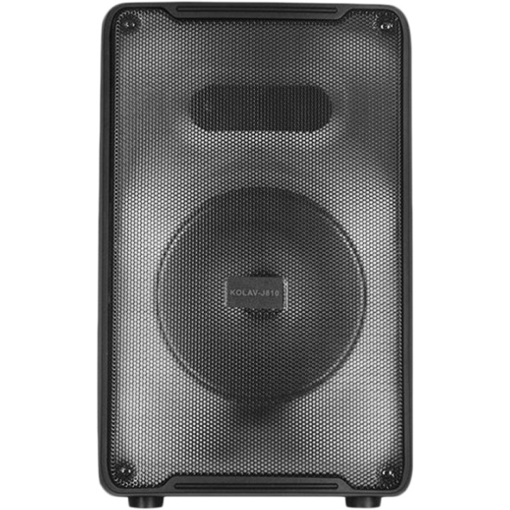 Портативная Bluetooth колонка KOLAV-J810 (8" / USB / FM / TF / TWS / bluetooth / AUX Input 3.7V 1800mA), Black