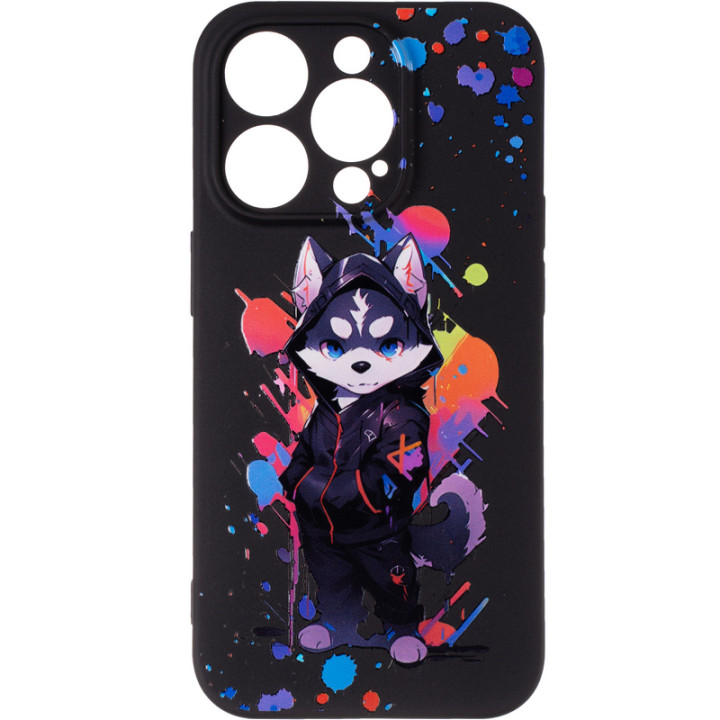 Чехол накладка Gelius Print Case UV для iPhone 14 Pro, Street Husky