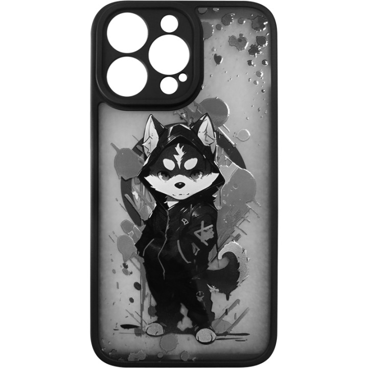 Чехол накладка Gelius Print Case UV (Magsafe) для iPhone 14 Pro, Street Husky