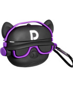 Чехол для наушников TPU Airpods 4, Dog Face Violet