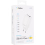Мережевий зарядний пристрій Gelius Elevaro GP-HC065 USB / 2Type-C 65W з кабелем Type-C to Type-C, White