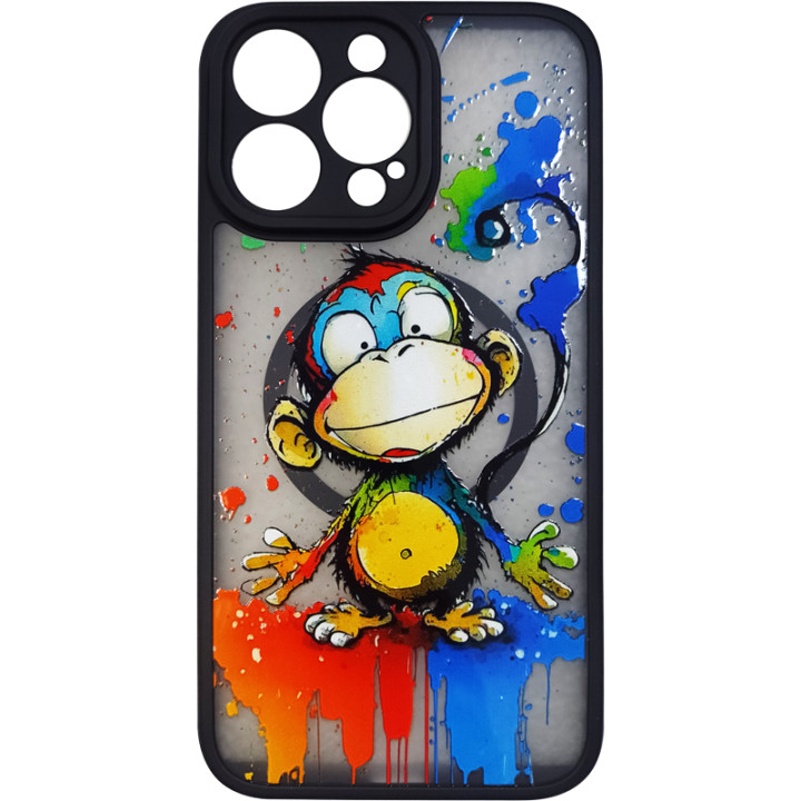 Чехол накладка Gelius Print Case UV (Magsafe) для iPhone 13 Pro Max, Monkey