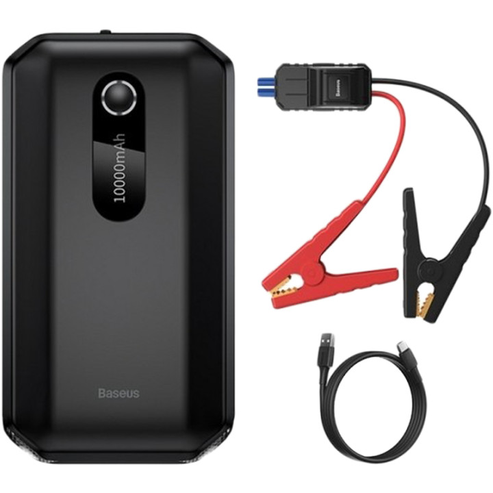 Пусковий пристрій (бустер) Baseus Super Energy Max Car Jump Starter 10000mAh (CGNL020101), Black