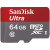 Карта пам`яті SanDisk Ultra microSDXC 64Gb (UHS-1)(120Mb/s)