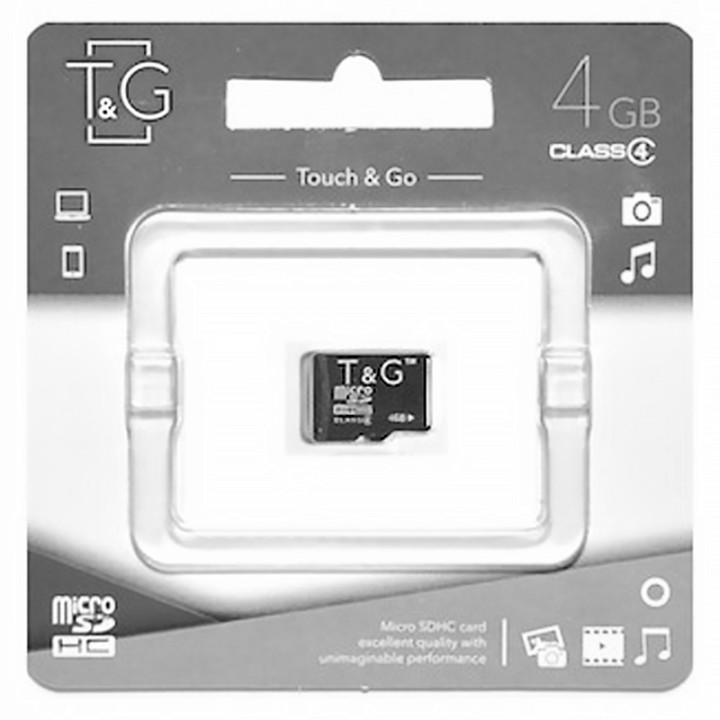 Карта пам'яті microSDHC 4Gb T&G Class 4