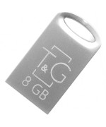 USB Flash флешка T&G Metal Series 105 8Gb USB 2.0, Metal Silver