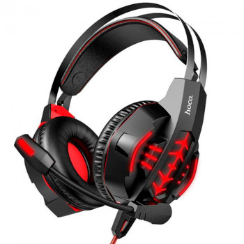 Полноразмерные игровые наушники Hoco W102 Cool, Red
