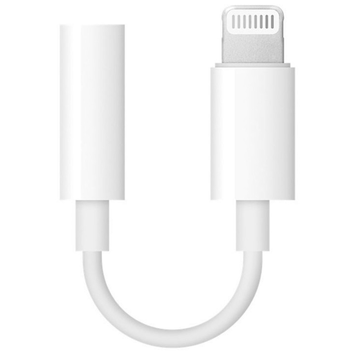 Переходник Adapter Apple Lightning -> 3.5mm MMX62ZM/A Headphone Adapter-ZML (Official), White