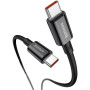 Data Кабель USB Baseus Superior Series Type-C / Type-C (CATYS-B01) 100W 1m, Black