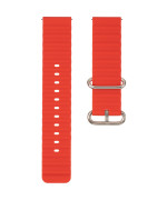 Ремінець для смарт-годинника універсальний Flat marine style (22мм), Red