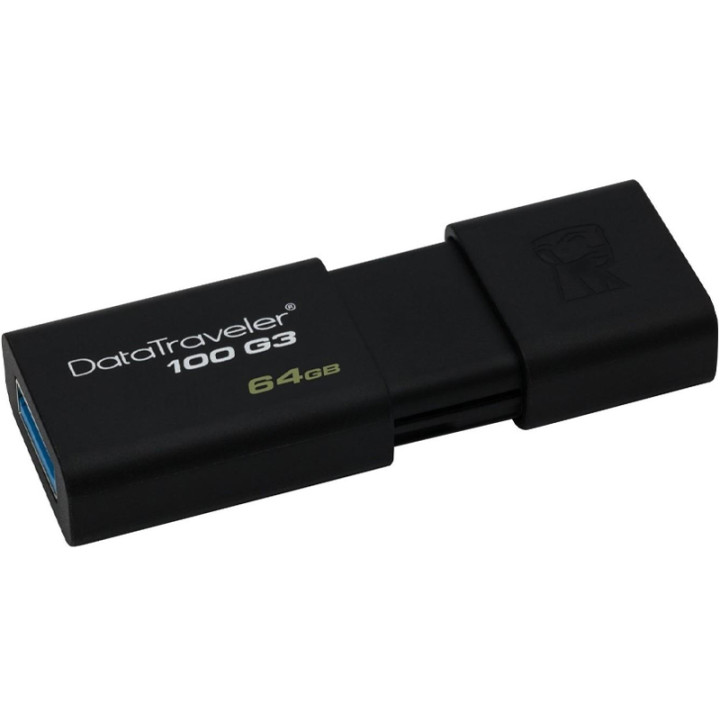 USB флешка Kingston DT100 G3 USB 3.0 64 Gb, Black