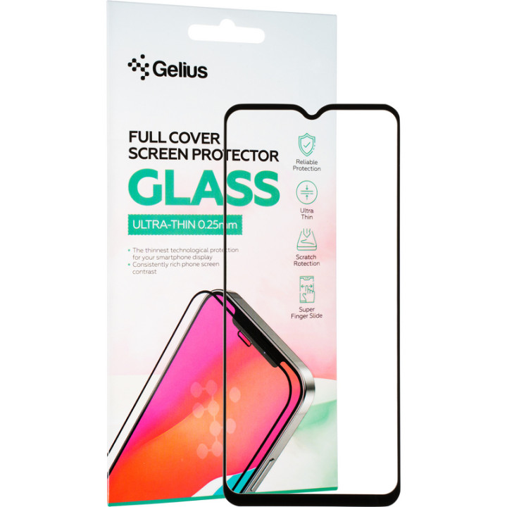 Защитное стекло Gelius Full Cover Ultra-Thin 0.25mm для Samsung M23 (M236), Black