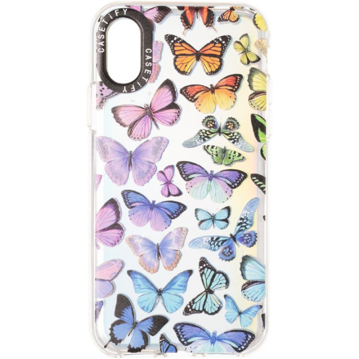 Чохол накладка Holographic Print Case для Apple iPhone X / XS, Butterfly